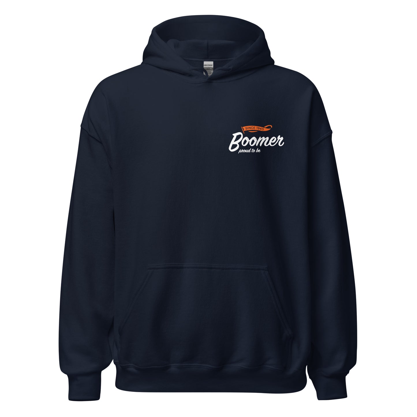 Hoodie - White &amp; Orange Logo