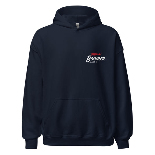 Hoodie - White & Red logo