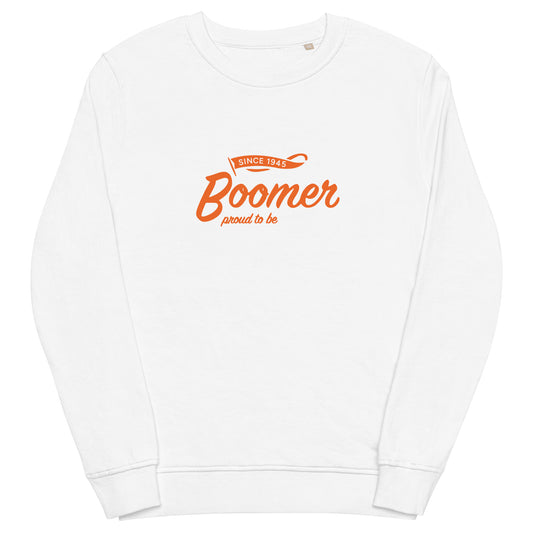 Organic Sweatshirt - Orange Logo